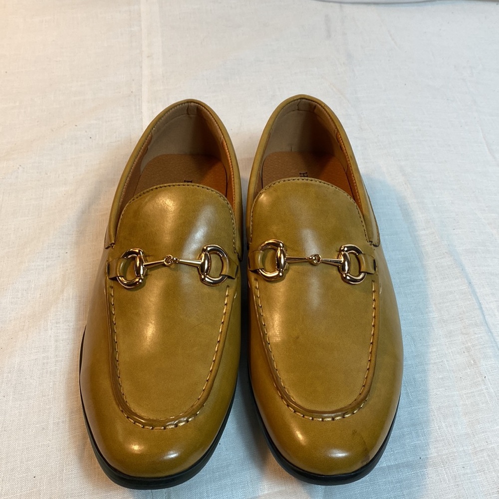 Henry Ferrera men Cognac color shoes Size 8 new